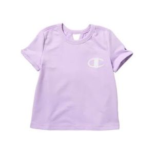 Champion Light Purple Short Sleeve Pullover Sweatshirt Girls Size M 10/12
